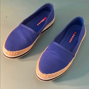 Prada Women’s Donna Espadrille Canvas Shoe US 5.5